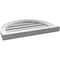 Ekena Millwork Round Top Surface Mount PVC Gable Vent: Functional, w/ 2"W x 2"P Brickmould Sill Frame, 22"W x 16"H GVPRT22X1603SF - alternate 4